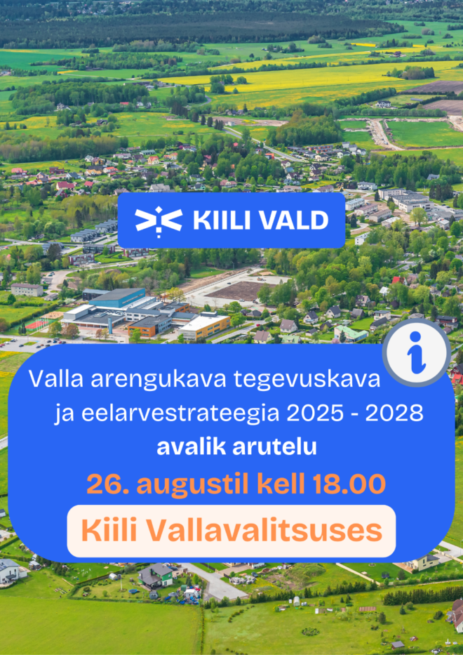 Avalik arutelu: valla arengukava tegevuskava ja eelarvestrateegia 2025-2028