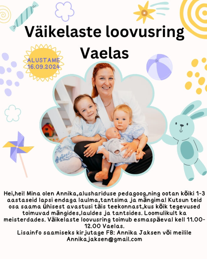 Väikelaste loovusring Vaelas