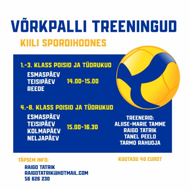 Võrkpalli treeningud