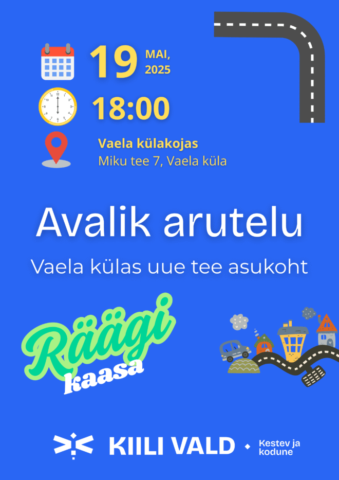 Avalik arutelu – Vaela uue kogujatee asukoht