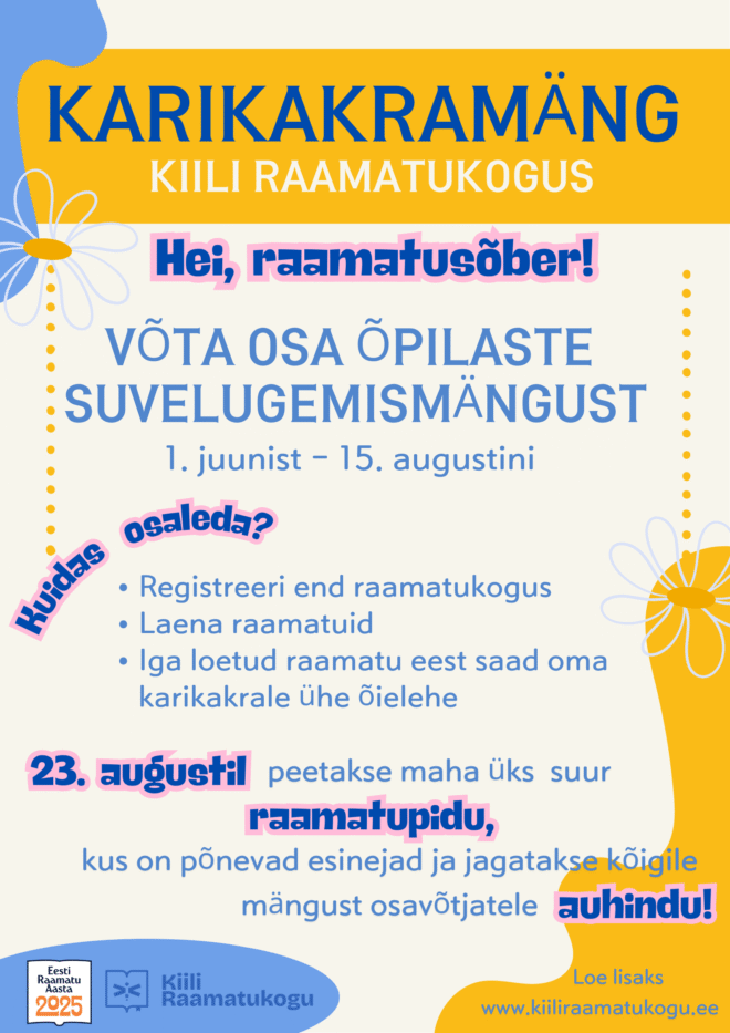 Karikakramäng Kiili Raamatukogus