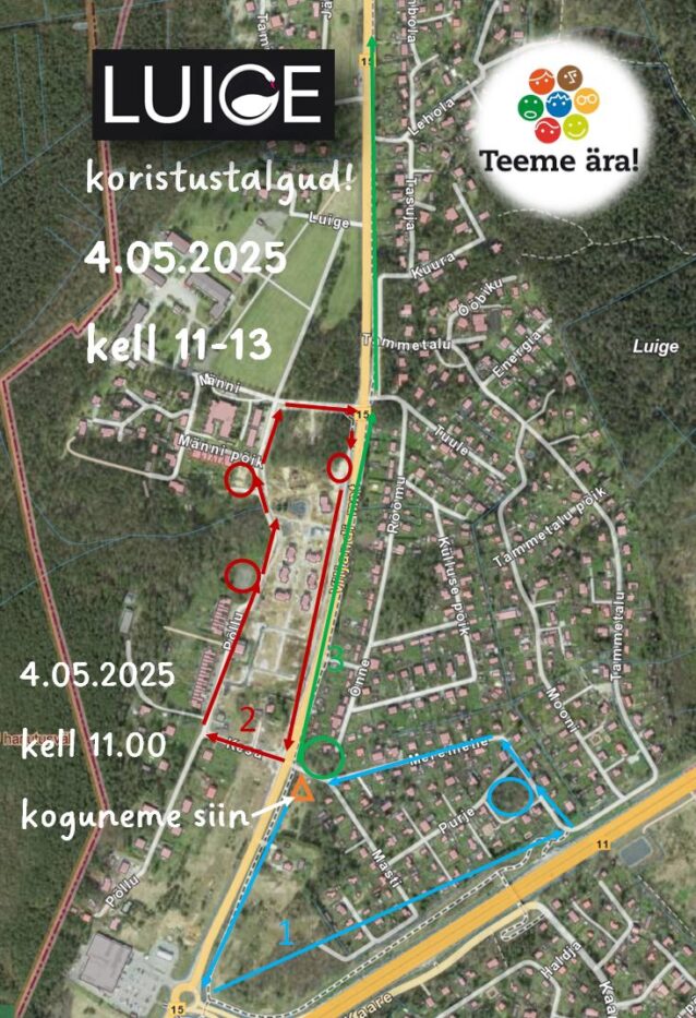 “Luige süda puhtaks” ehk prügikoristustalgud Luigel 4.05.2025