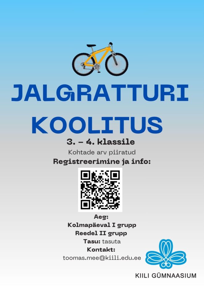 Jalgratturi koolitus 25/26 ÕPPEAASTAL