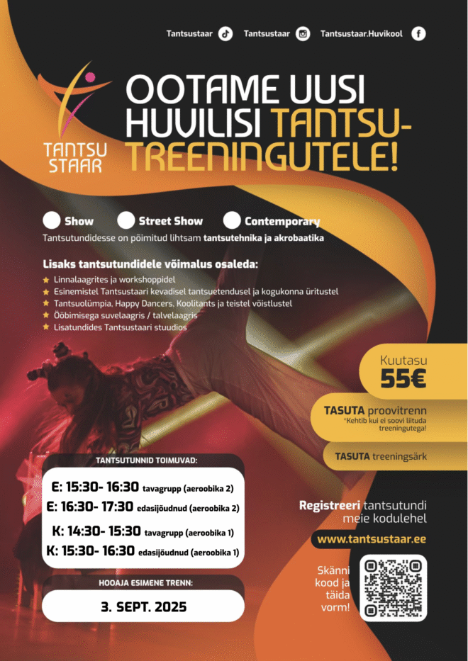 Noortetants Kiili Gümnaasiumis – Uus hooaeg 2025/2026