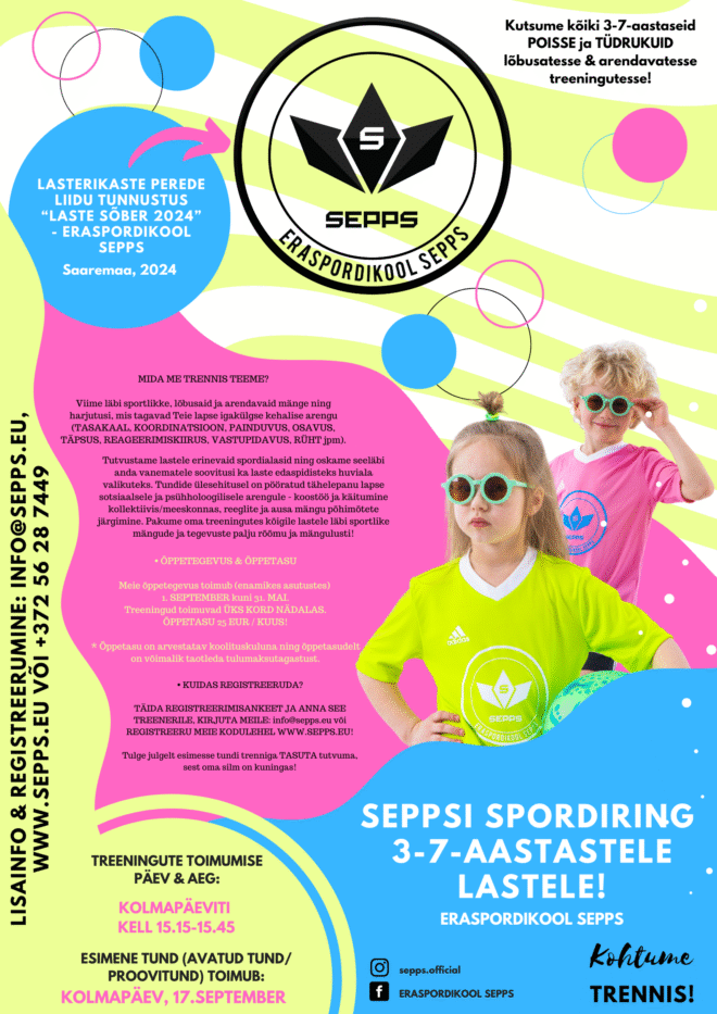 SEPPSi spordiringi treeningud Kiili Lasteaia Kurna majas