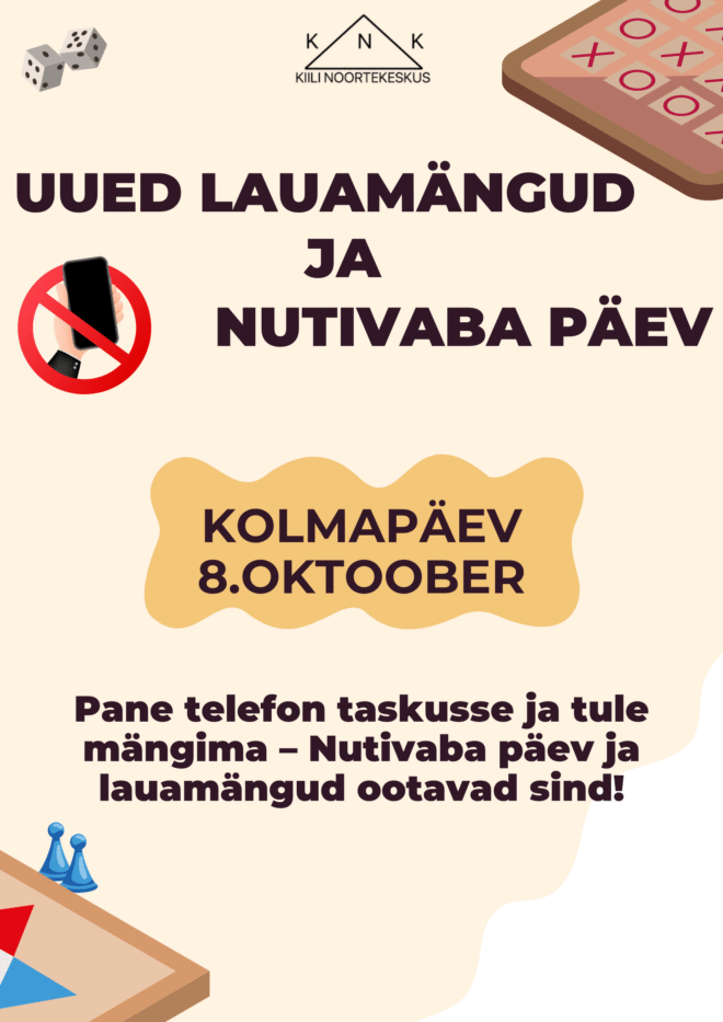 Uued lauamängud ja nutivaba päev!