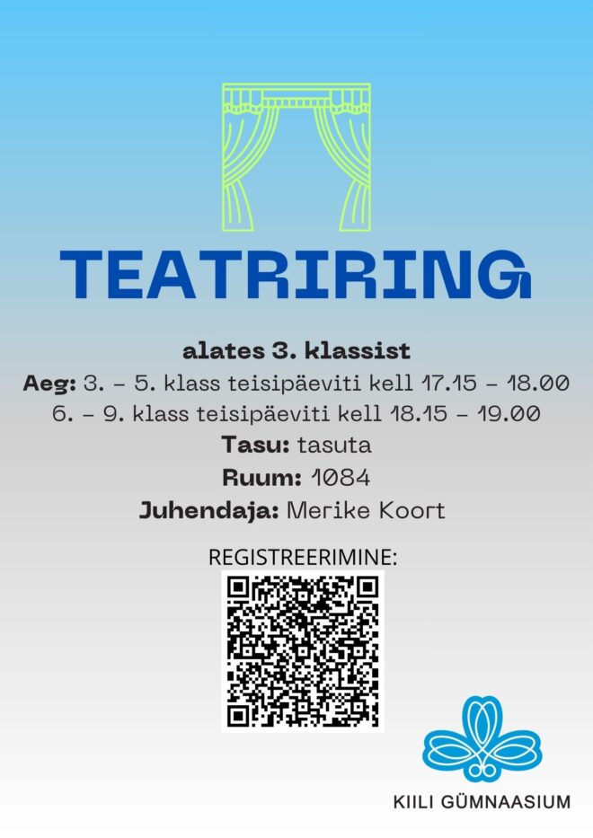 Teatriring 25/26 ÕPPEAASTAL