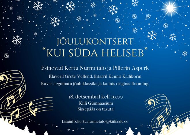 Jõulukontsert “Kui süda heliseb”