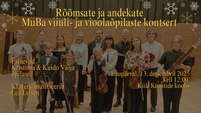MUBA viiuli- ja vioolaõpilaste kontsert