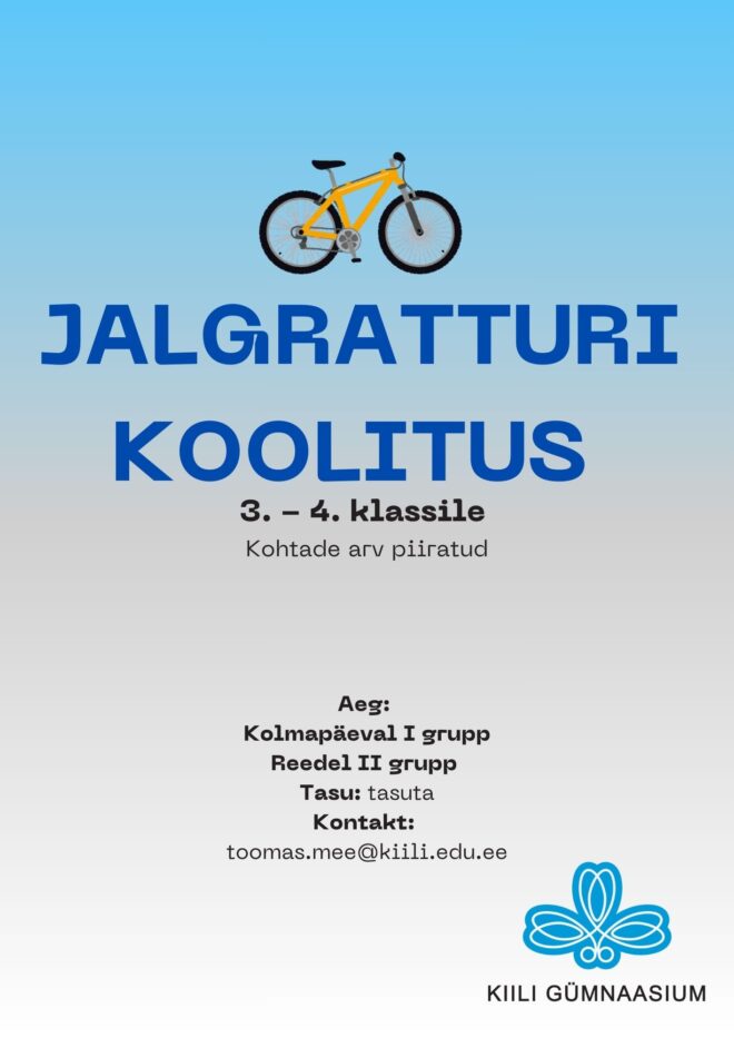 Jalgratturi koolitus 25/26 ÕPPEAASTAL