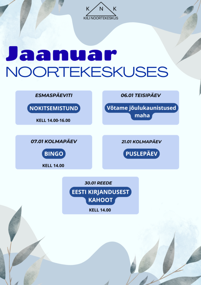 Jaanuar Kiili Noortekeskuses