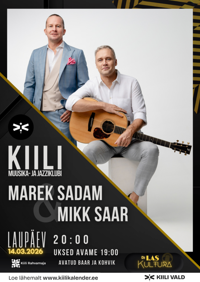 Kiili muusika- ja jazziklubi 6. kontsert – Marek Sadam ja Mikk Saar