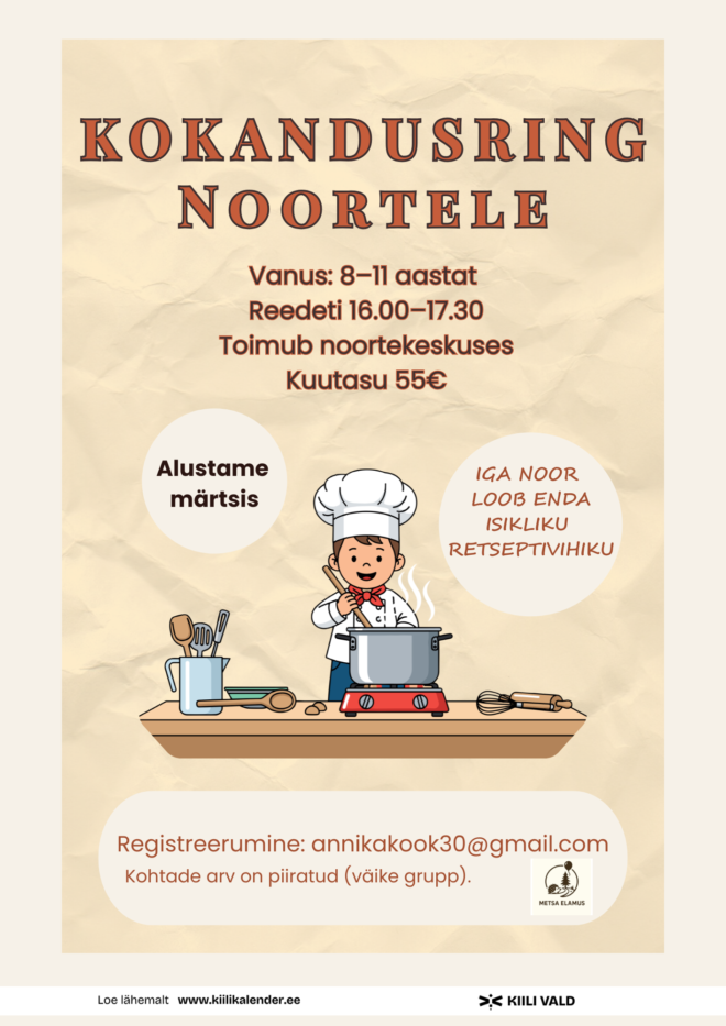 Kokandusring noortele