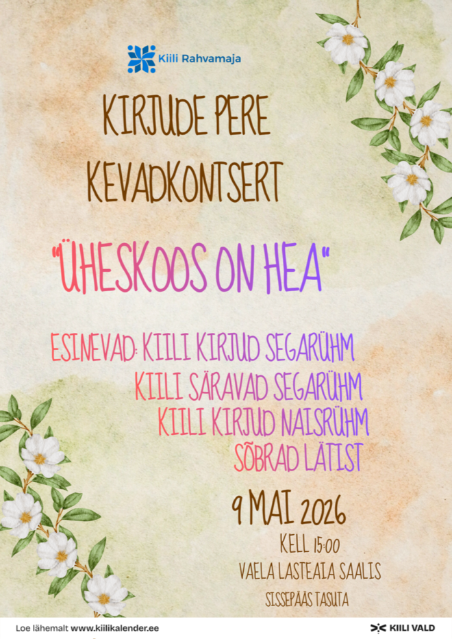 Kirjude pere kevadkontsert