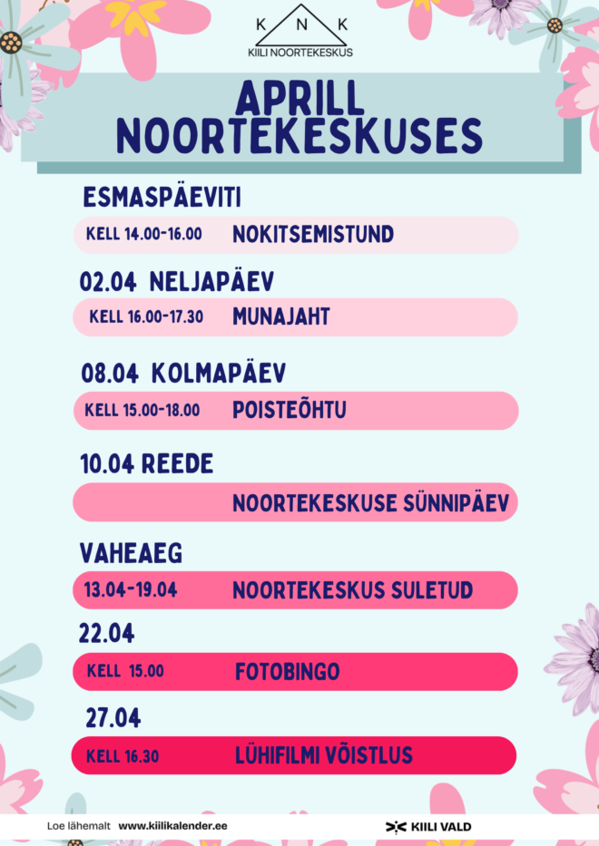 Aprill Noortekeskuses