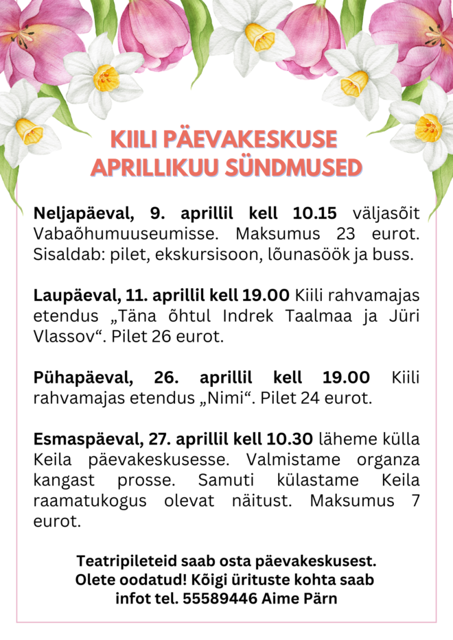 Kiili päevakeskuse sündmused