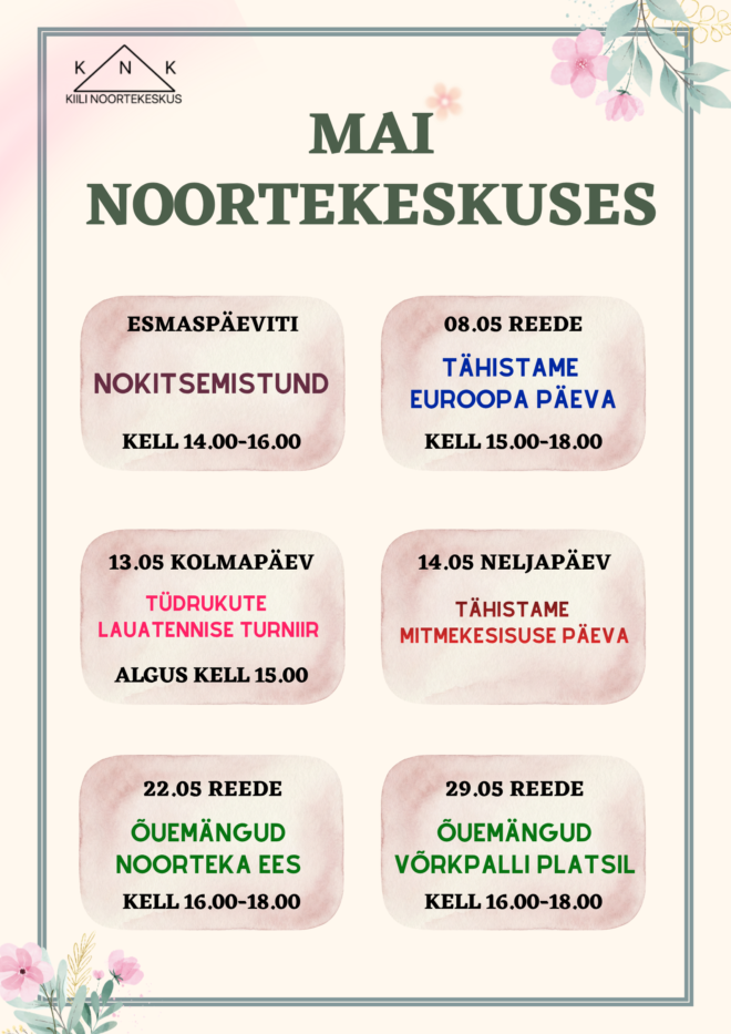 Mai Kiili Noortekeskuses