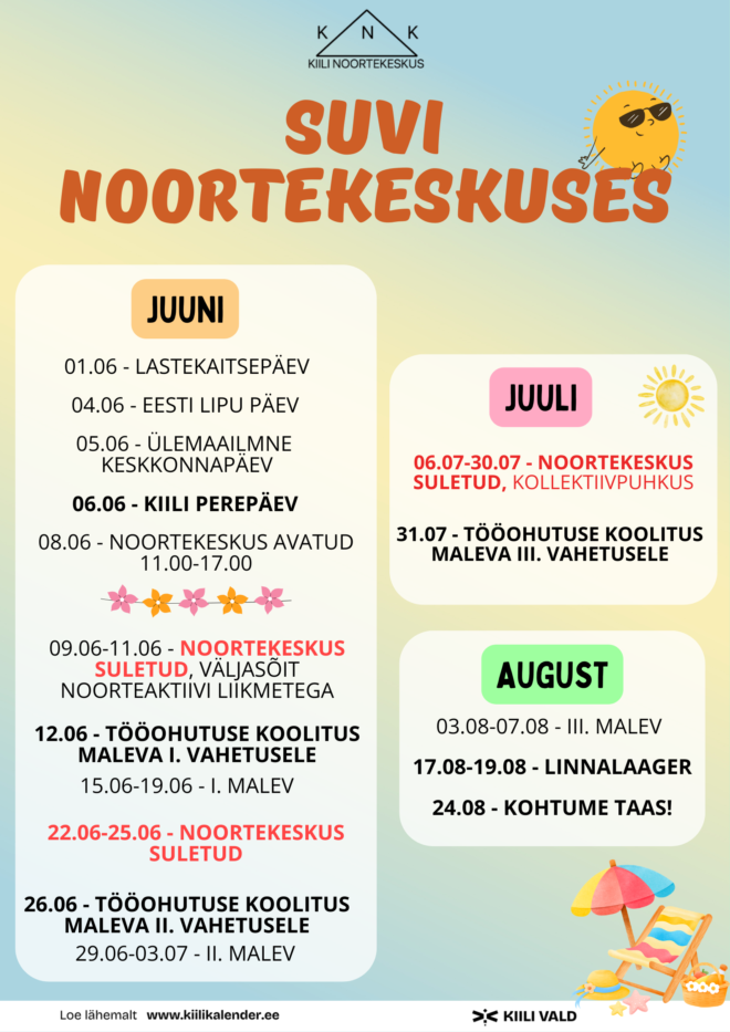 Suvi noortekeskuses