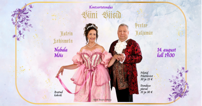 Kontsertetendus Viini Viisid Nabala mõisa saalis.