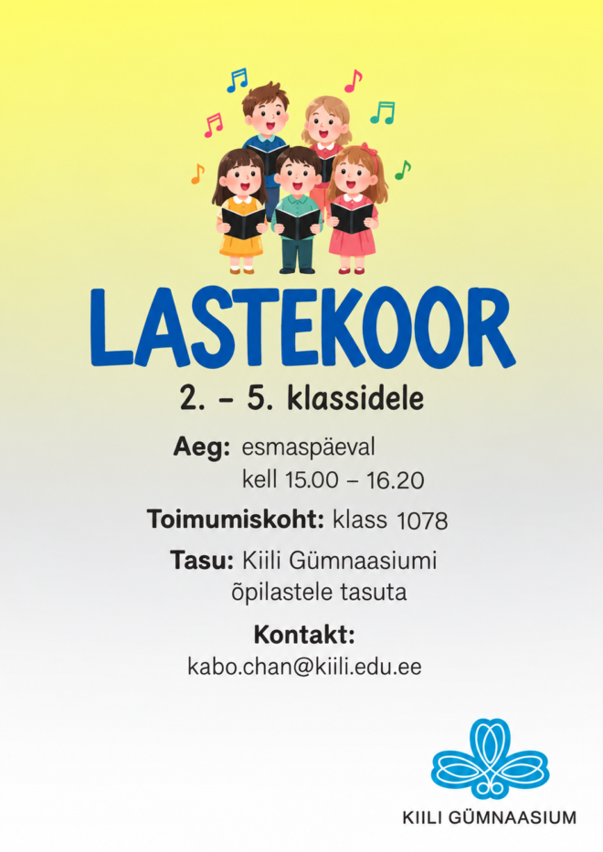 Kiili Gümnaasiumi lastekoor 26/27