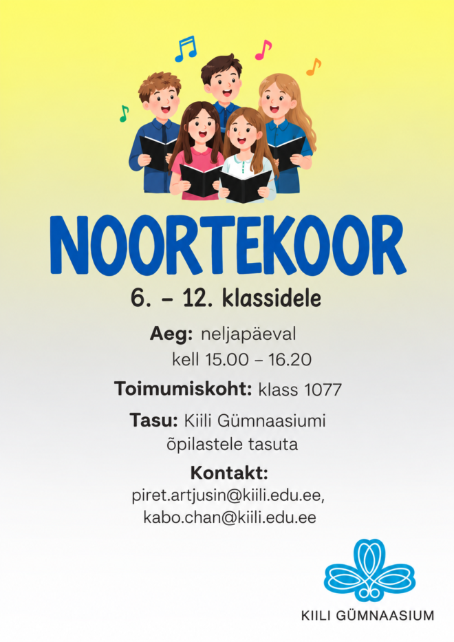 Kiili Gümnaasiumi noortekoor 26/27