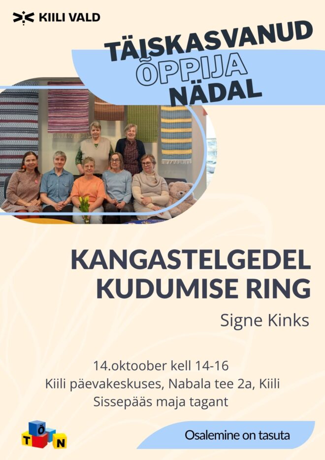 Kangastelgedel kudumise ring