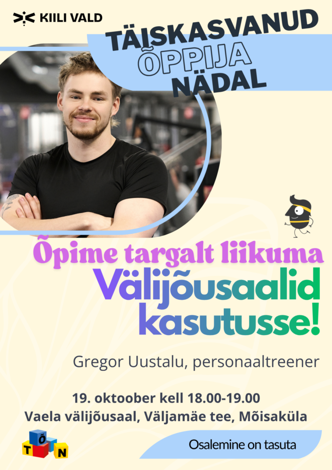 Välijõusaalid kasutusse – õpime targalt liikuma | Vaela