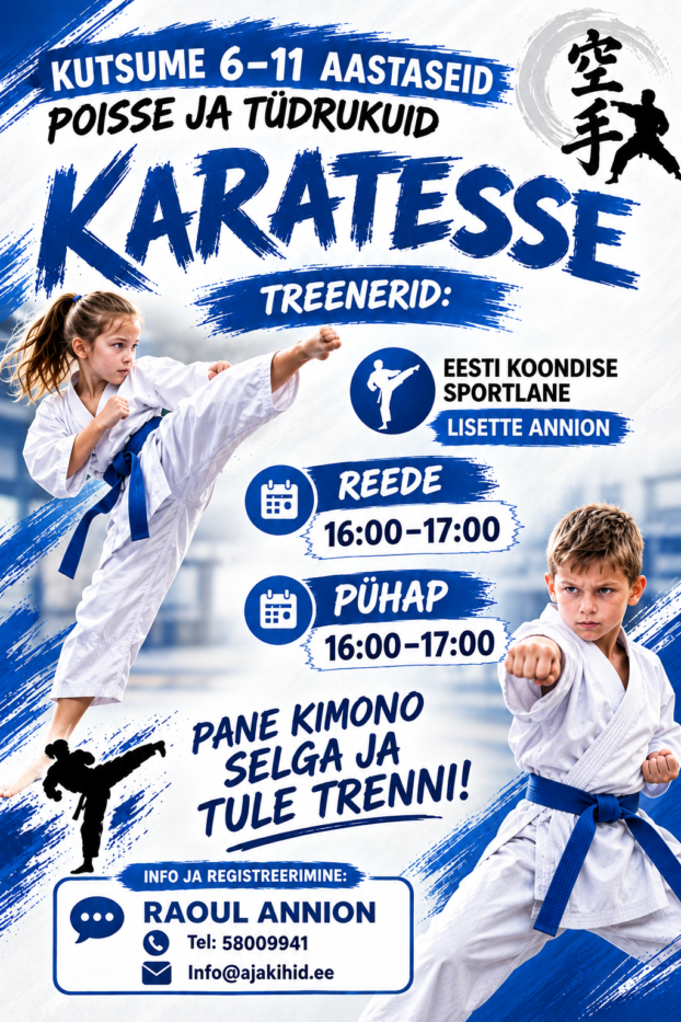 KARATE – TASUTA PROOVITRENN