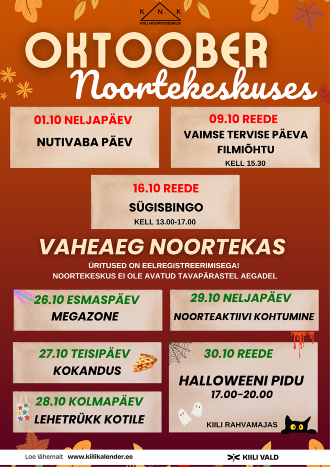 Oktoober noortekeskuses